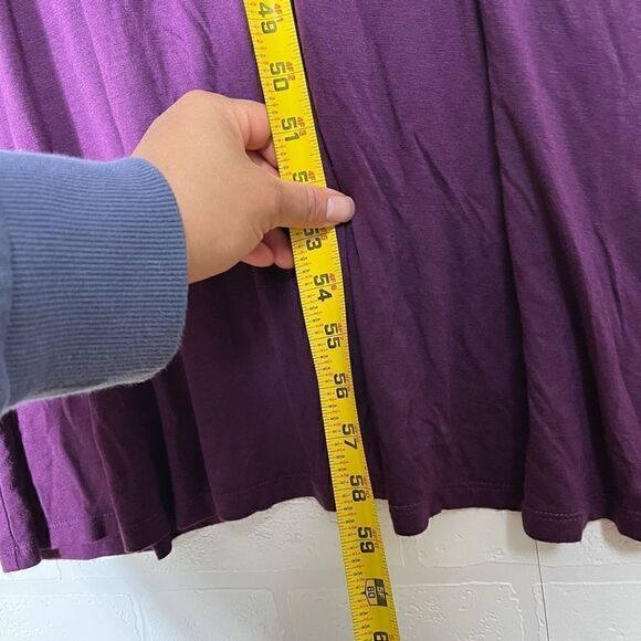 Motherhood Maternity Maxi Dress Size S Purple Beaded stretchy - Picture 9 of 14